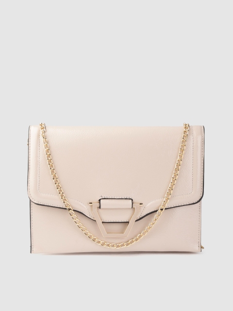 

DOROTHY PERKINS Cream-Coloured Solid Sling Bag