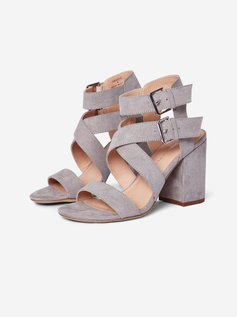 

DOROTHY PERKINS Women Grey Solid Mid-Top Heels