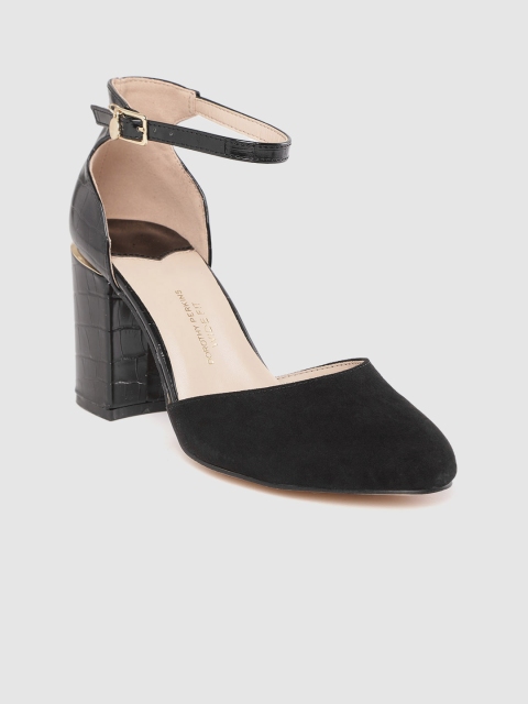 

DOROTHY PERKINS Women Black Wide Fit Solid Pumps