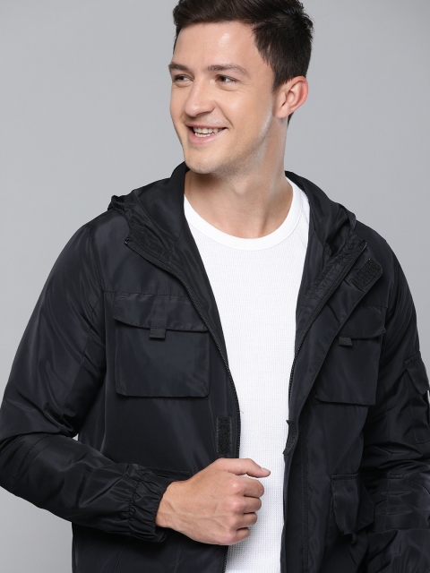 

Mast & Harbour Men Black Solid Tailored Jacket
