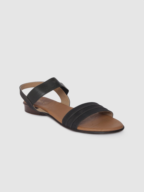 

Inc 5 Women Black Solid Open Toe Flats