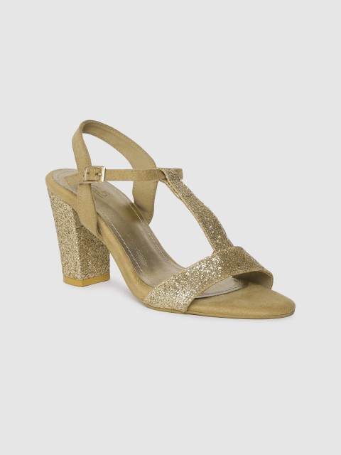 

Inc 5 Women Gold-Toned Embellished Sandals