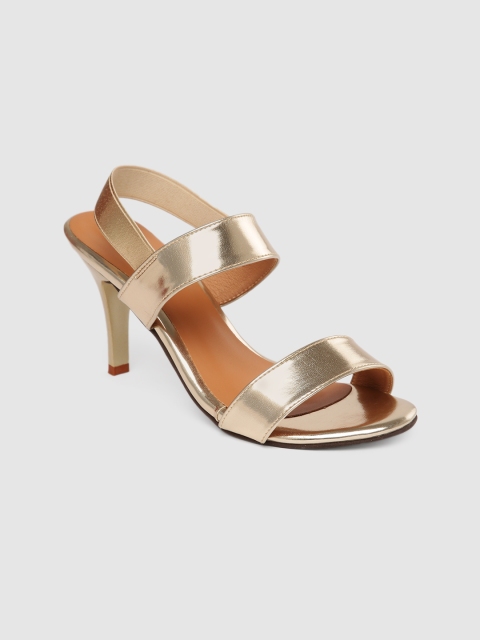 

Inc 5 Gold-Toned Slim Heeled Sandals