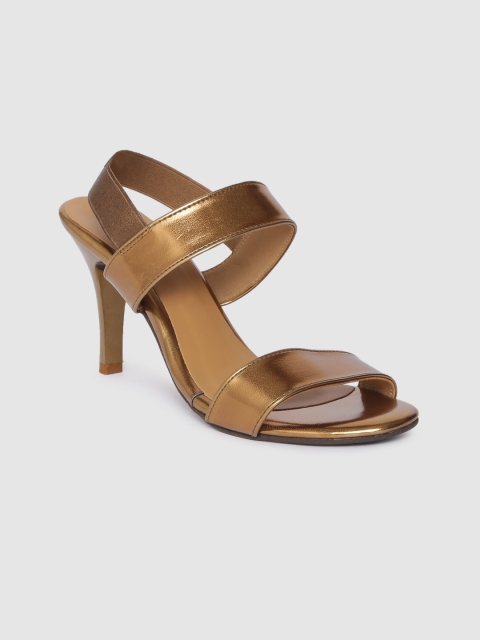 

Inc 5 Women Gold-Toned Solid Sandals