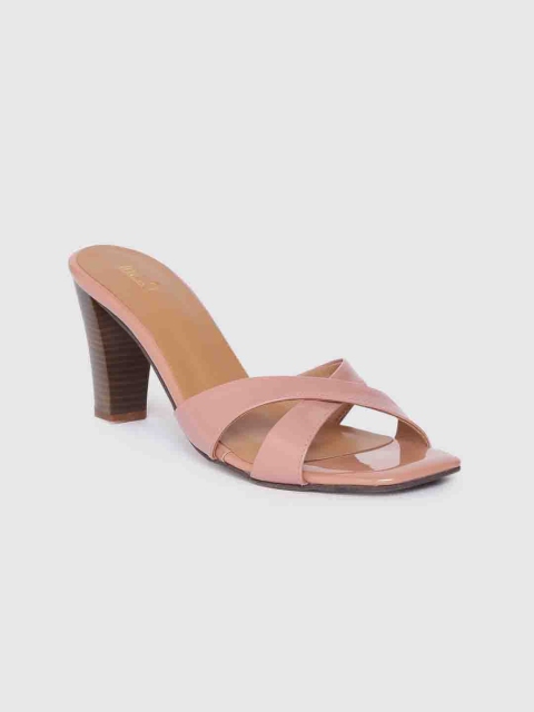 

Inc 5 Women Pink Solid Open Toe Heels
