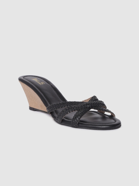 

Inc 5 Women Black Solid Wedges