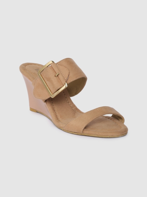 

Inc 5 Women Peach-Coloured Solid Wedges