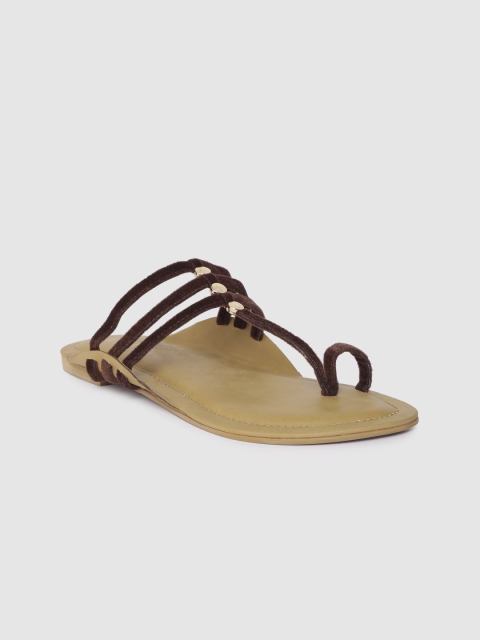 

Inc 5 Women Brown Solid One Toe Flats