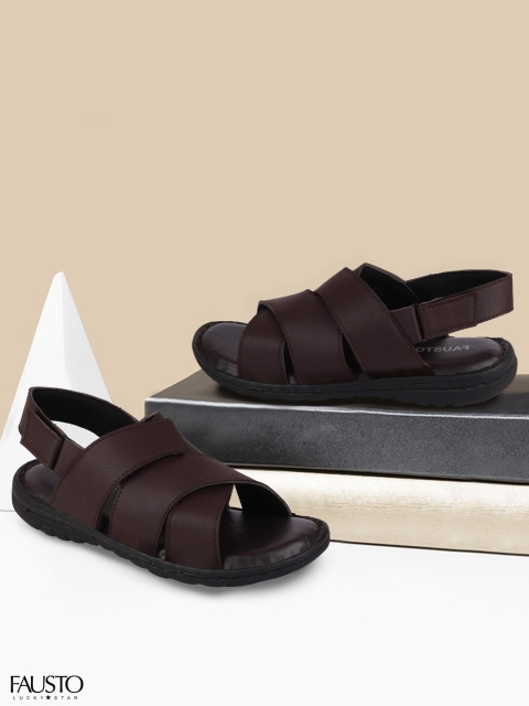 

FAUSTO Men Brown Comfort Sandals
