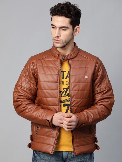 

Roadster Men Brown Solid Padded Jacket