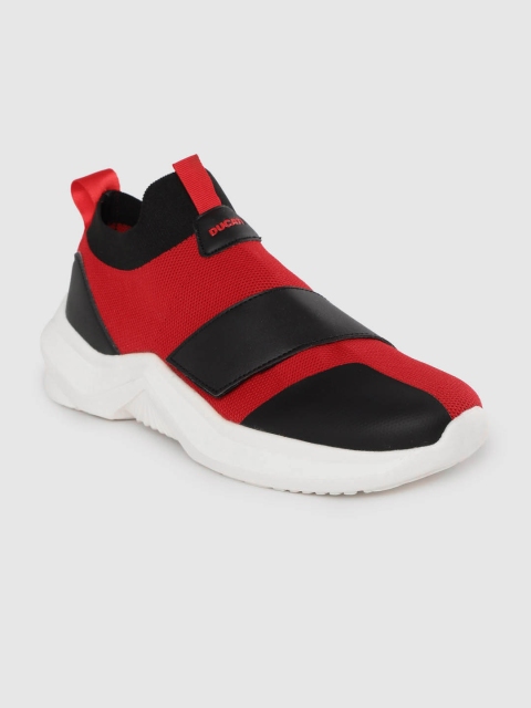 

Ducati Men Red & Black Colourblocked Slip-On Sneakers