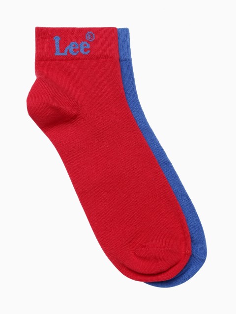 

Lee Men Set of 2 Ankle-Length Socks, Blue
