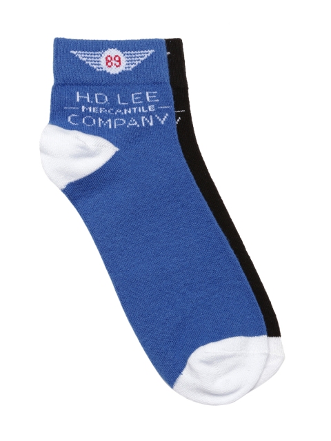 

Lee Men Set of 2 Ankle-Length Socks, Black
