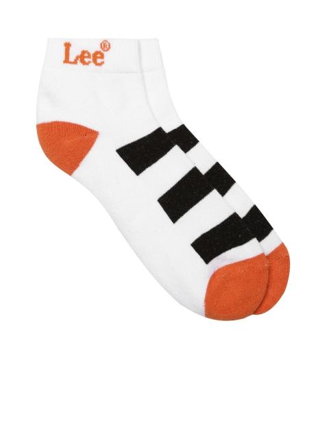

Lee Men White Ankle-Length Socks