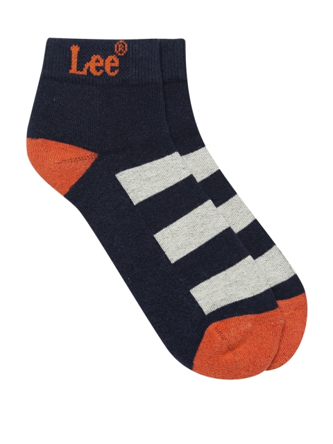 

Lee Men Navy Ankle-Length Socks, Navy blue