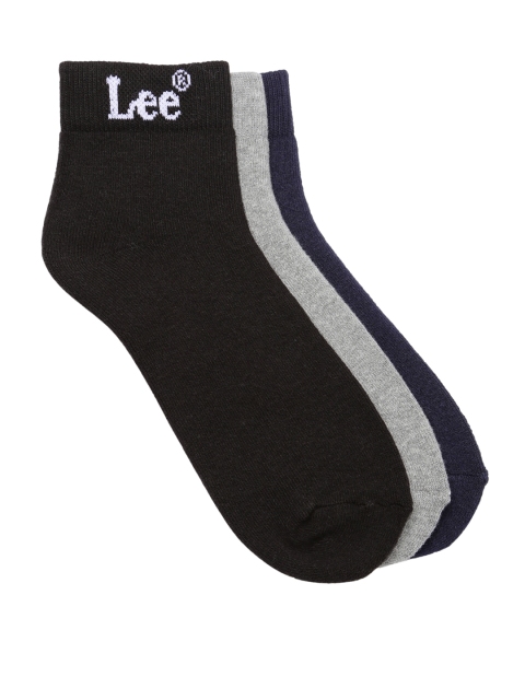 

Lee Men Set of 3 Ankle-Length Socks, Navy blue