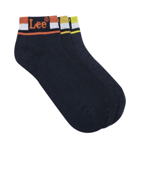 

Lee Men Set of 3 Navy Ankle-Length Socks, Navy blue