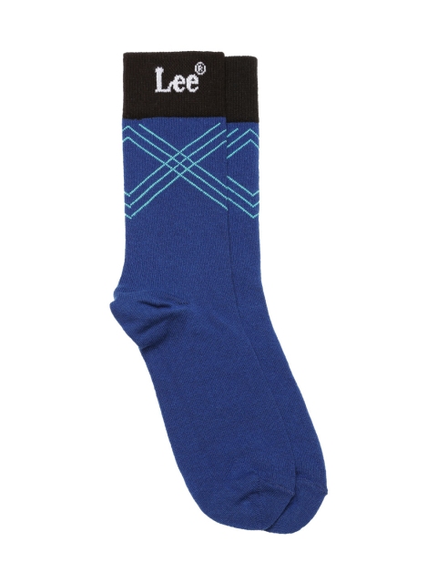 

Lee Men Blue Above Ankle-Length Socks