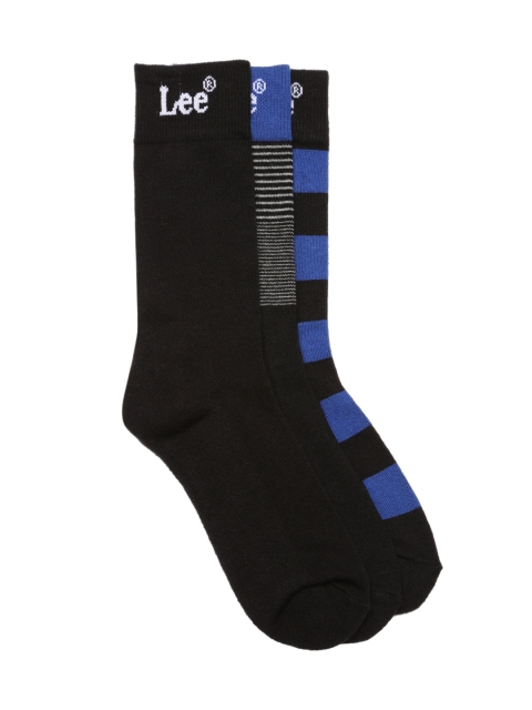 

Lee Men Set of 3 Black Above Ankle-Length Socks