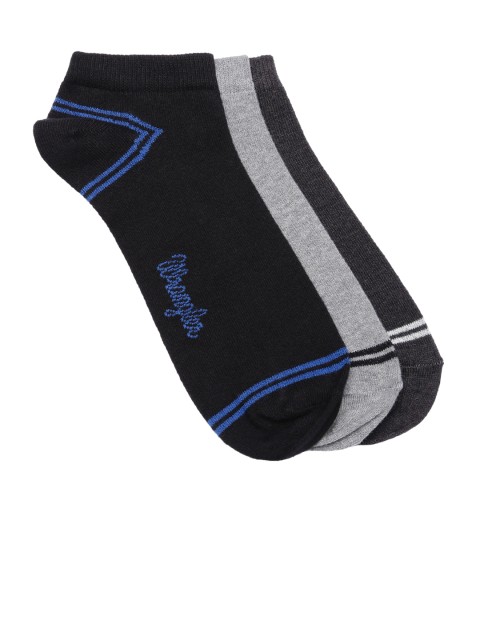 

Wrangler Men Set of 3 Ankle-Length Socks, Black