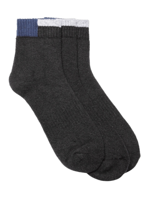 

Wrangler Men Set of 3 Charcoal Grey Ankle-Length Socks