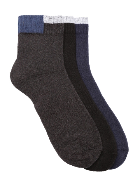 

Wrangler Men Set of 3 Ankle-Length Socks, Charcoal