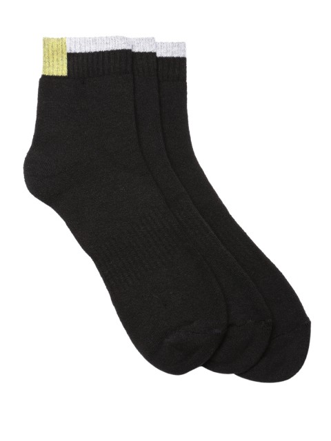 

Wrangler Men Set of 3 Black Ankle-Length Socks