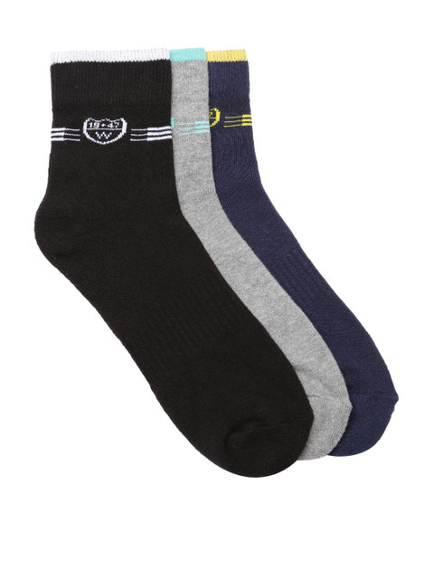 

Wrangler Men Set of 3 Ankle-Length Socks, Black