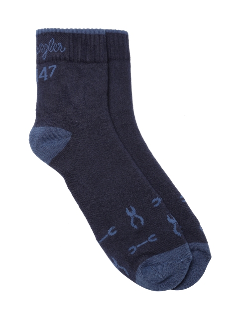 

Wrangler Men Navy Ankle-Length Socks, Navy blue