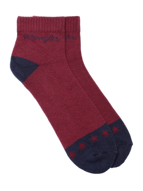 

Wrangler Men Maroon Ankle-Length Socks