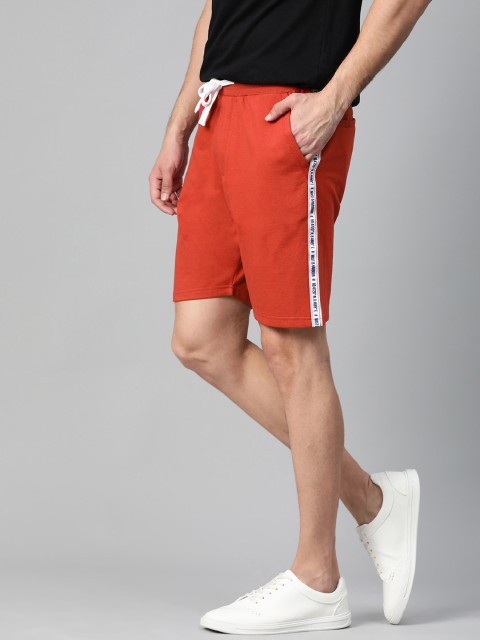 

Mast & Harbour Men Red Solid Regular Fit Shorts