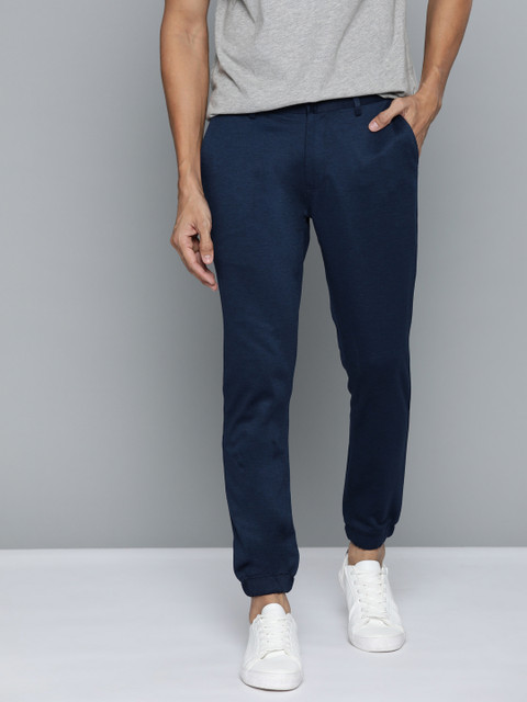 

Mast & Harbour Men Navy Blue Regular Fit Solid Joggers