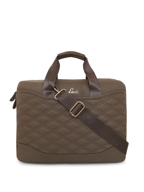 

Lavie Grey Self Design Handheld Bag