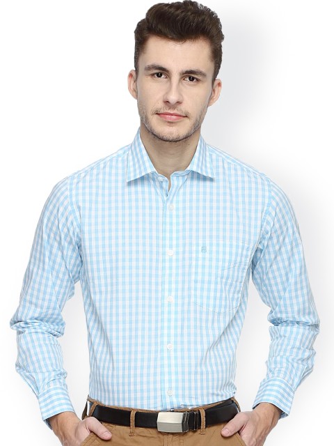 

Balista Blue & White Checked Classic Fit Formal Shirt