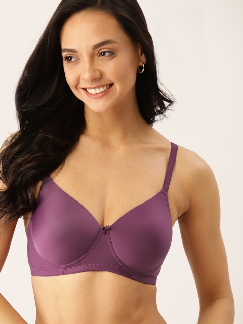 

DressBerry Purple Solid Non-Wired Lightly Padded Everyday Bra PM-BRA-BK-002A