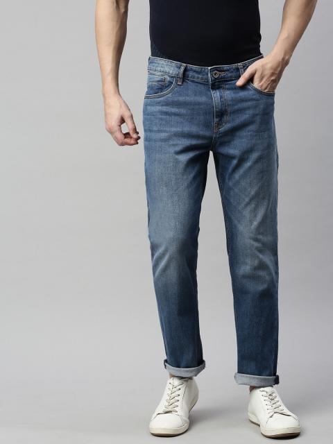 

Mast & Harbour Men Blue Slim Fit Mid-Rise Clean Look Stretchable Jeans