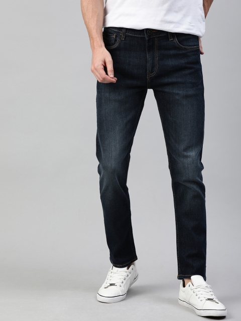 

Mast & Harbour Men Blue Skinny Fit Mid-Rise Clean Look Stretchable Jeans