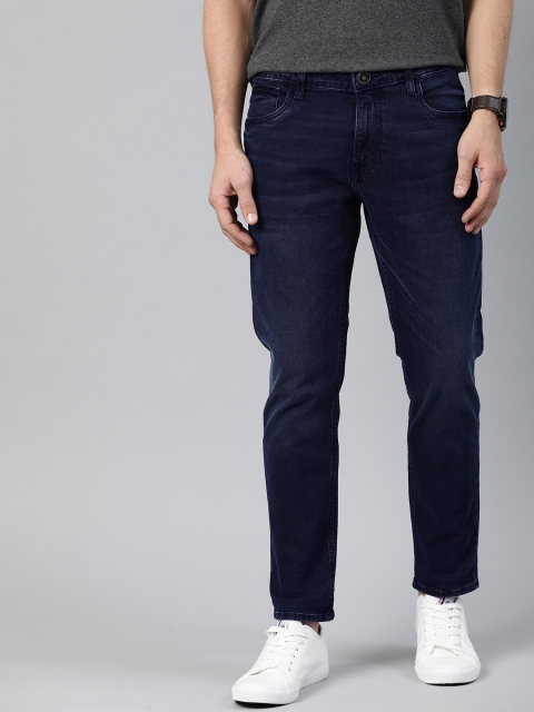 

Mast & Harbour Men Blue Slim Fit Mid-Rise Clean Look Stretchable Jeans