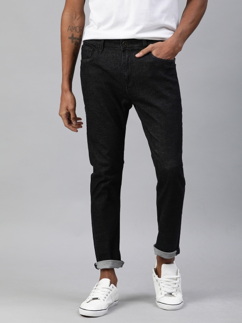 

Mast & Harbour Men Black Skinny Fit Mid-Rise Clean Look Stretchable Jeans