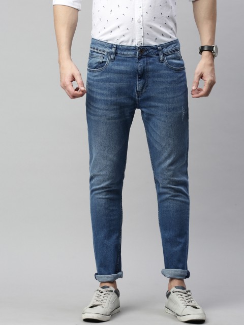 

Mast & Harbour Men Blue Skinny Fit Mid-Rise Clean Look Stretchable Jeans