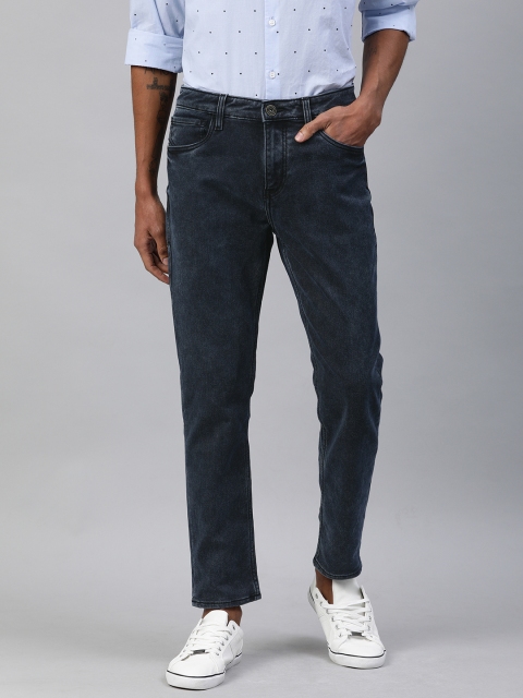 

Mast & Harbour Men Blue Slim Tapered Fit Mid-Rise Clean Look Stretchable Jeans