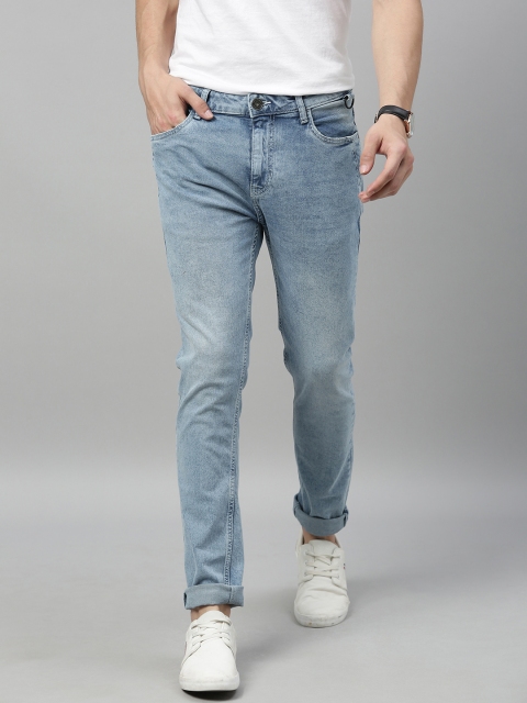 

Mast & Harbour Men Blue Skinny Fit Mid-Rise Clean Look Stretchable Jeans