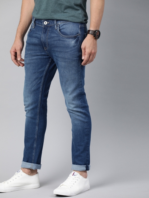 

Mast & Harbour Men Blue Slim Fit Mid-Rise Clean Look Stretchable Jeans