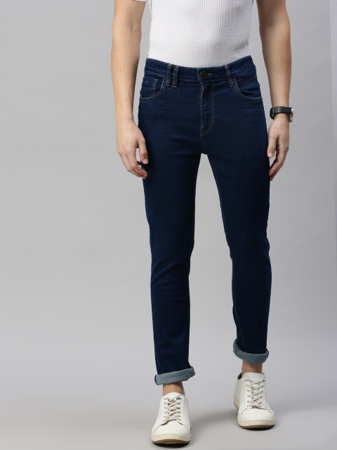 

Mast & Harbour Men Blue Slim Fit Mid-Rise Clean Look Stretchable Jeans