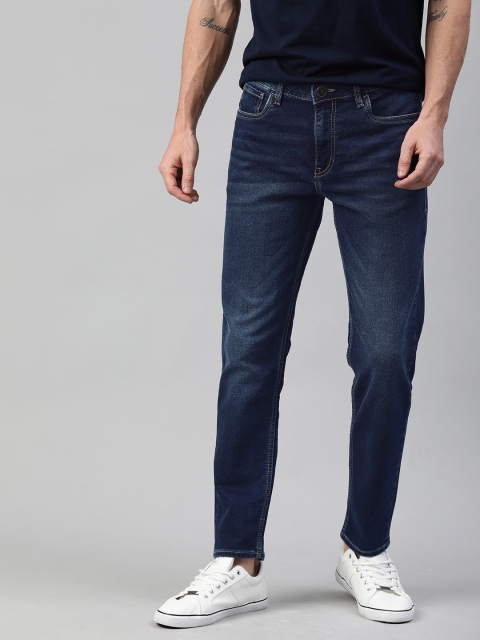 

Mast & Harbour Men Blue Slim Tapered Fit Mid-Rise Clean Look Stretchable Jeans