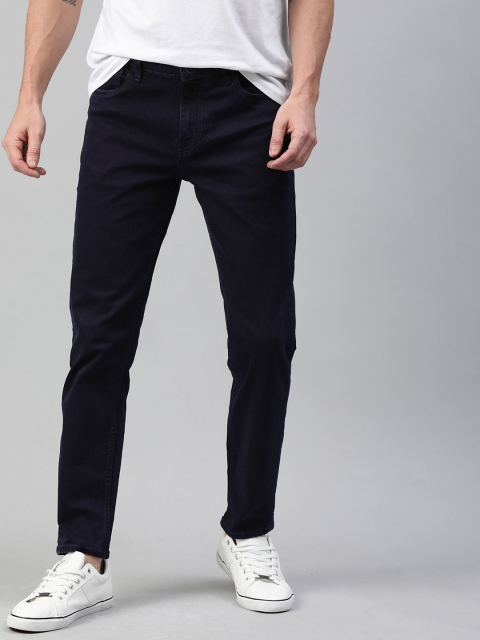 

Mast & Harbour Men Blue Slim Tapered Fit Mid-Rise Clean Look Stretchable Jeans