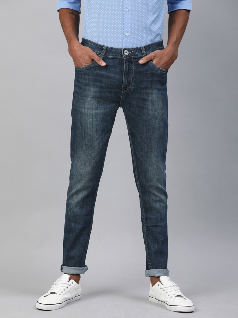

Mast & Harbour Men Blue Skinny Fit Mid-Rise Clean Look Stretchable Jeans