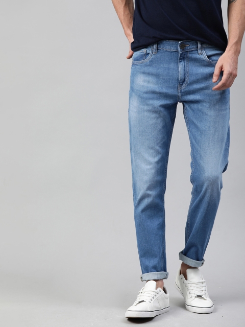 

Mast & Harbour Men Blue Slim Fit Mid-Rise Clean Look Stretchable Jeans