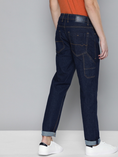 

Mast & Harbour Men Navy Blue Regular Fit Mid-Rise Clean Look Stretchable Jeans