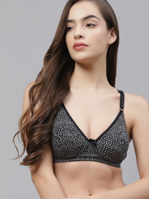 

Roadster Black & White Printed Non-Wired Non Padded Everyday Bra RDW-TSH-NPNW-5